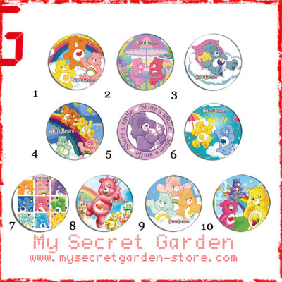 Care Bears - Pinback Button Badge Set ( or Hair Ties / 4.4 cm Badge / Magnet / Keychain Set )